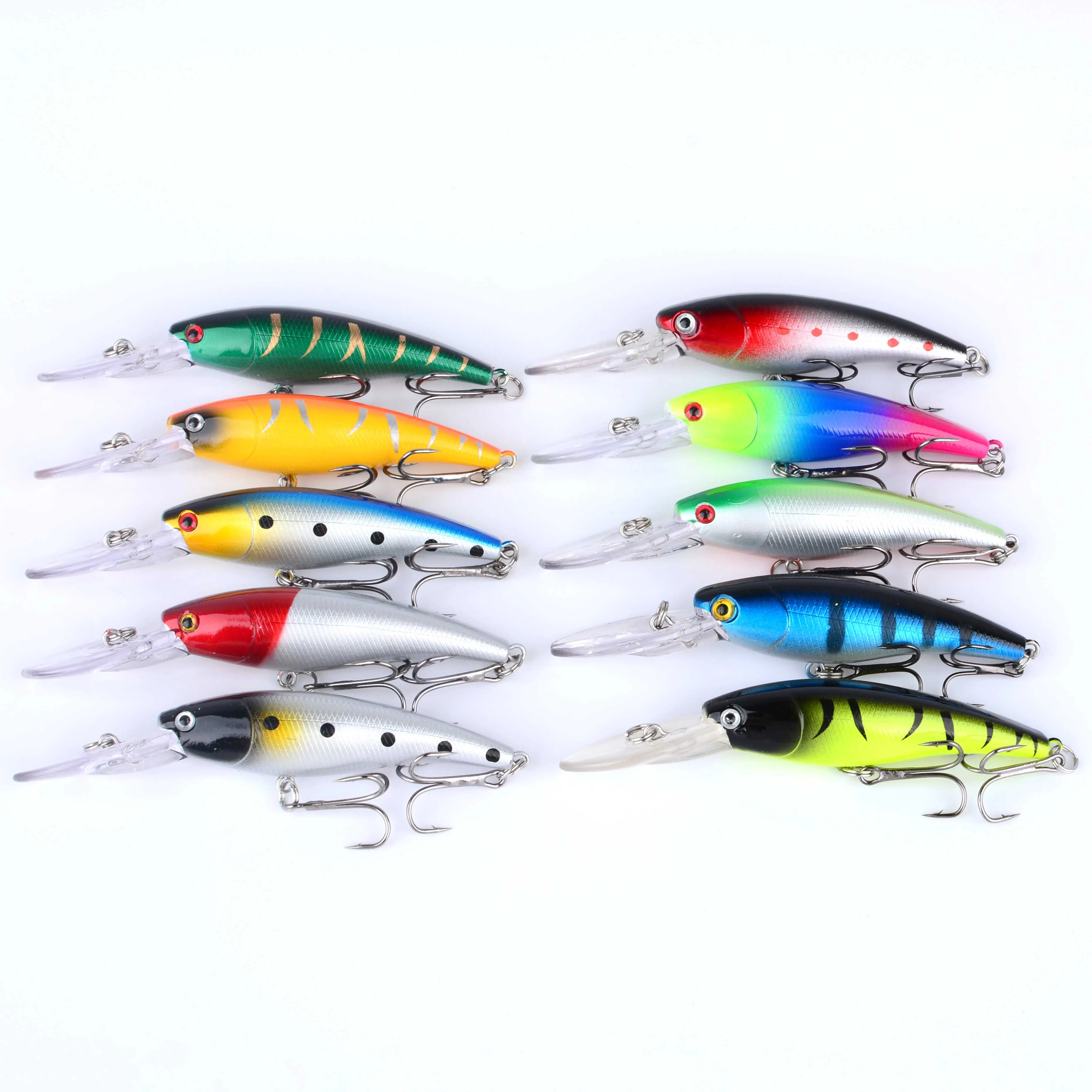 Jerkbait flotante tipo minnow con ojos 3D y acción wobblers - imagen 4