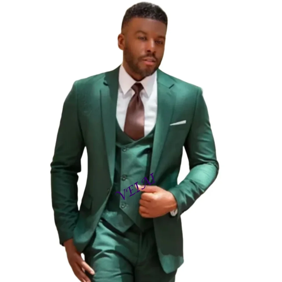 

Классические зеленые мужские костюмы по индивидуальному заказу, обычный крой, официальная свадебная по индивидуальному заказу, бальное платье жениха, комплект спортивной куртки