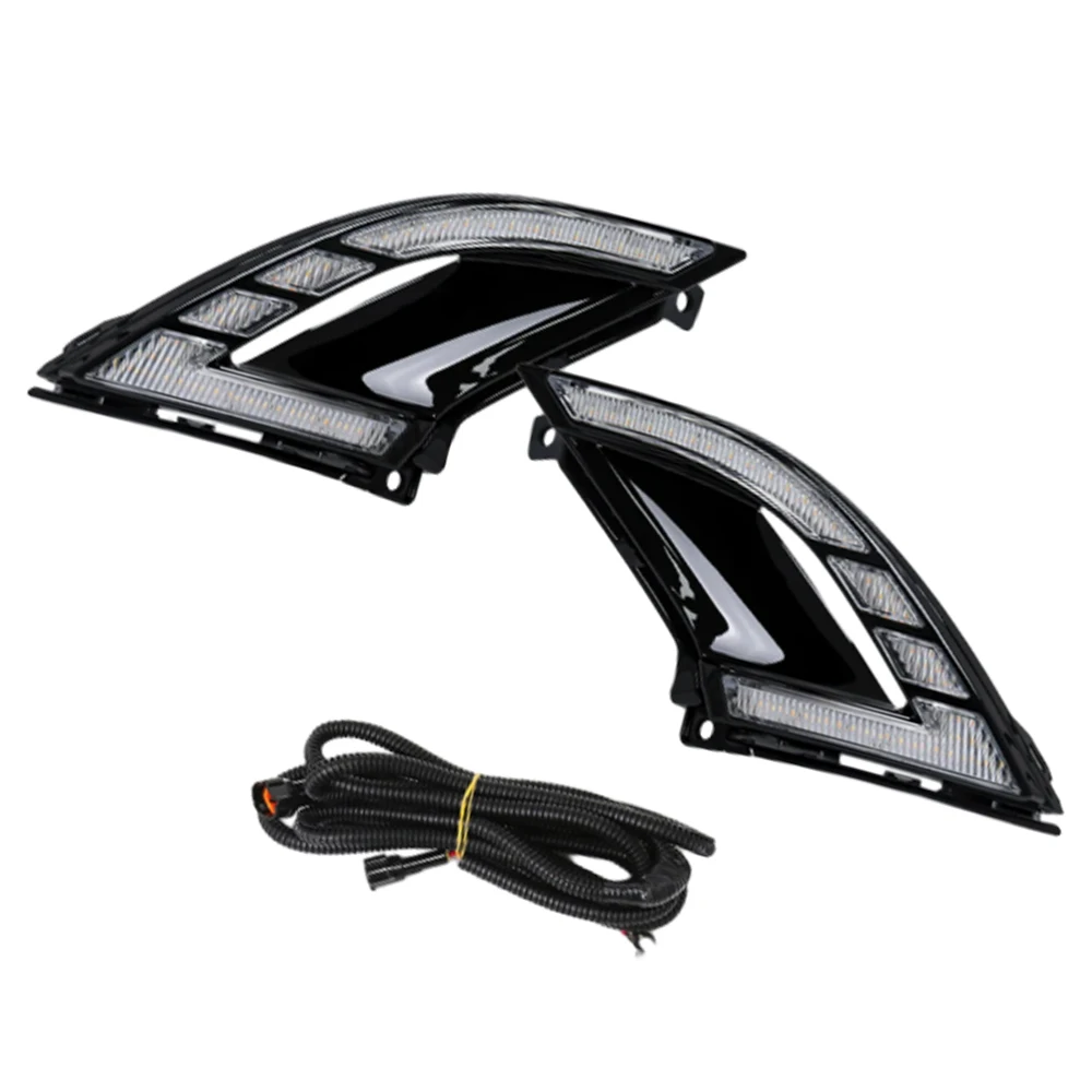 

Superior Visibility White+Amber Fit for Honda Accord 2023-2024 LED Daytime Running Light ABS