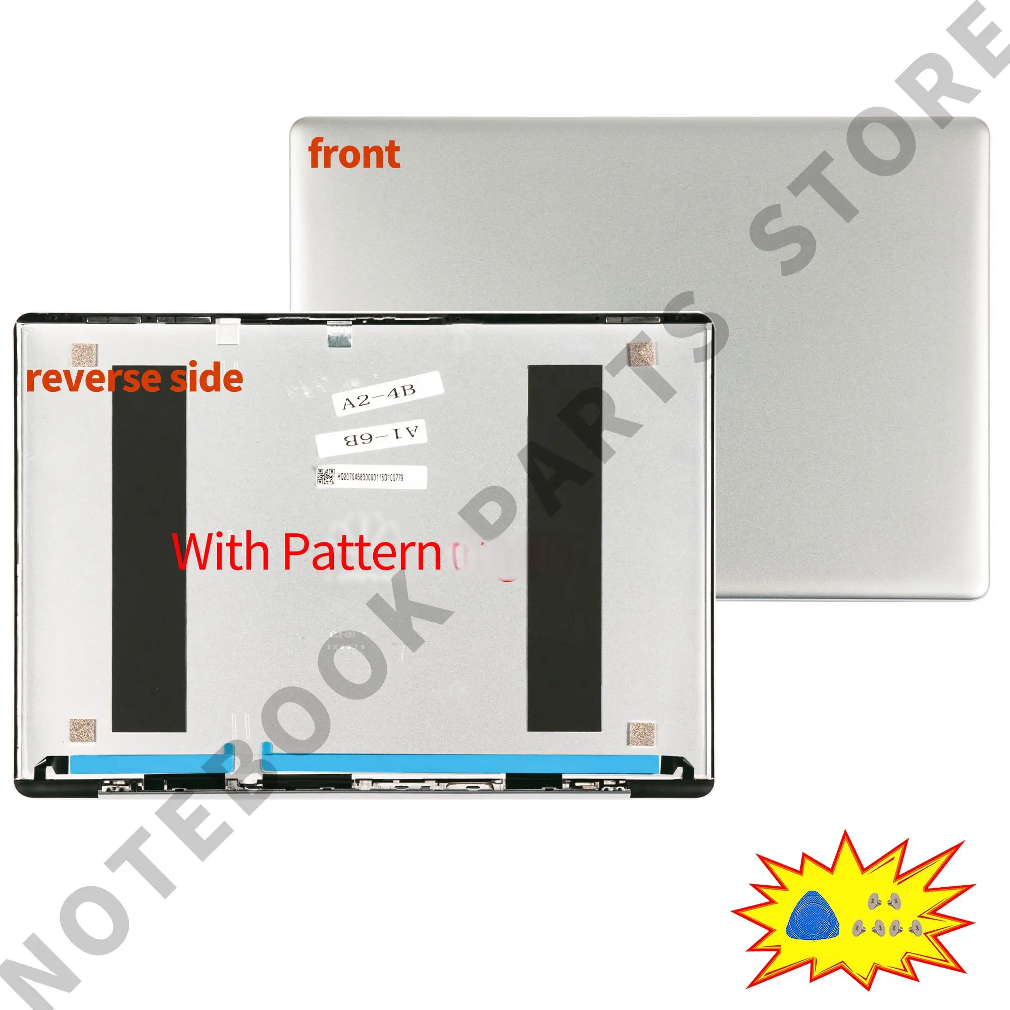 PC Parts For Matebook 13 WRT-W29 W29L WRTB-WFE9L HN-W19R W19L Laptop Lid Top Case PalmRest Bottom Hinges Silver