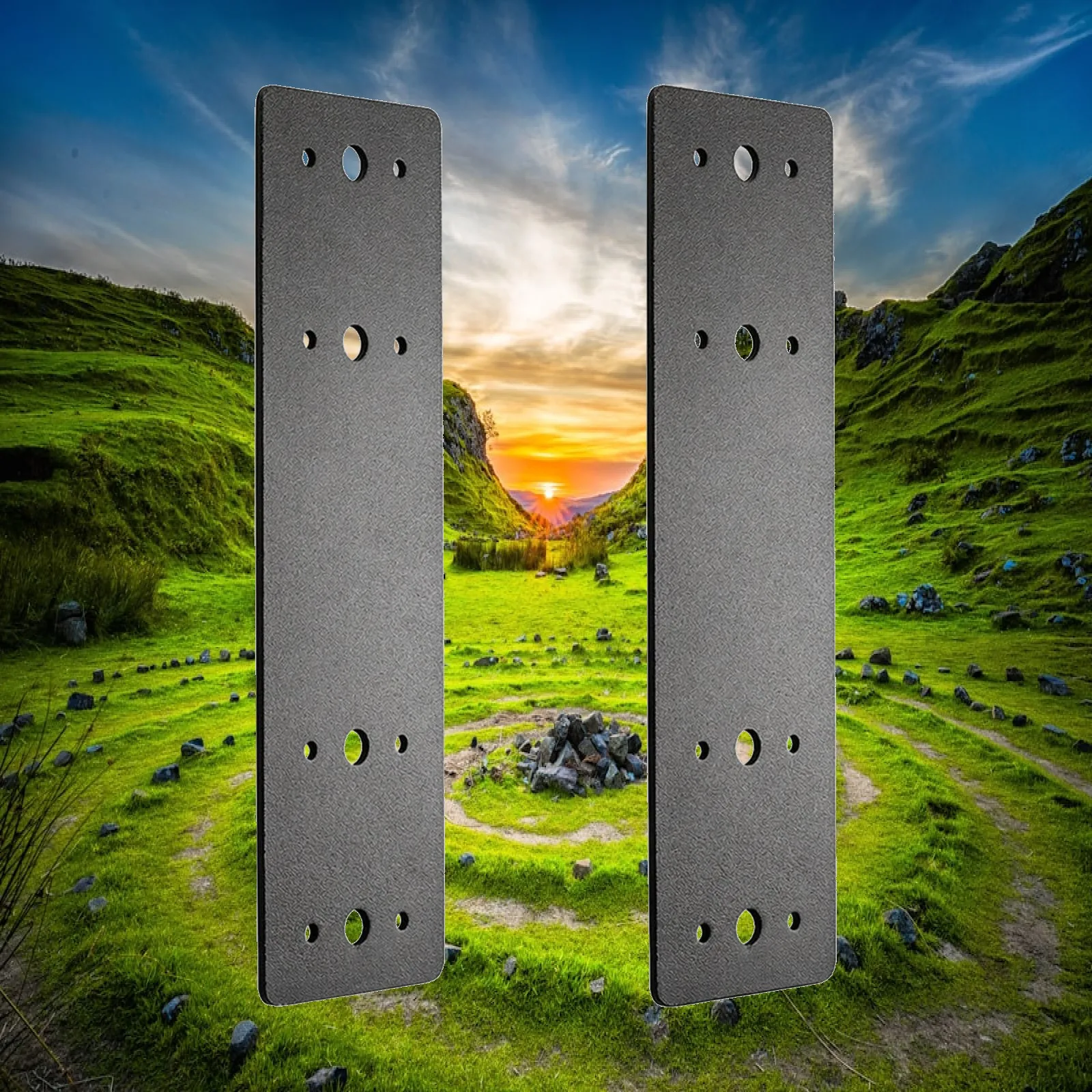 Low Profile I Type Connector Plate for Truss Support and Structural Reinforcement in Building