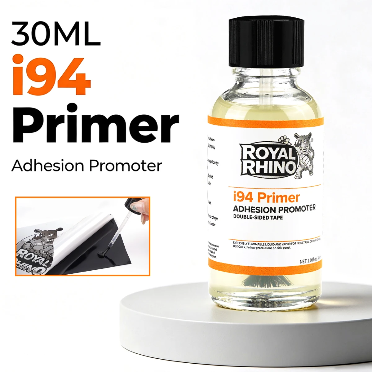 Adhesion Booster Kit 30ML I94 Primer Klebstoffverstärker Hochleistungs-Doppelseitiges Klebeband 80% Höhere Haftung für Fahrzeugmodifikation