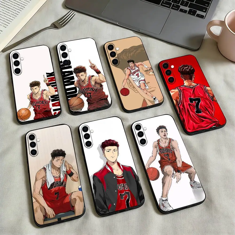 

Slam Dunk R-Ryota Miyagi-i Phone Case Black Silicone Soft For Samsung Galaxy A73,A72,A71,A70,A53,A52,A51