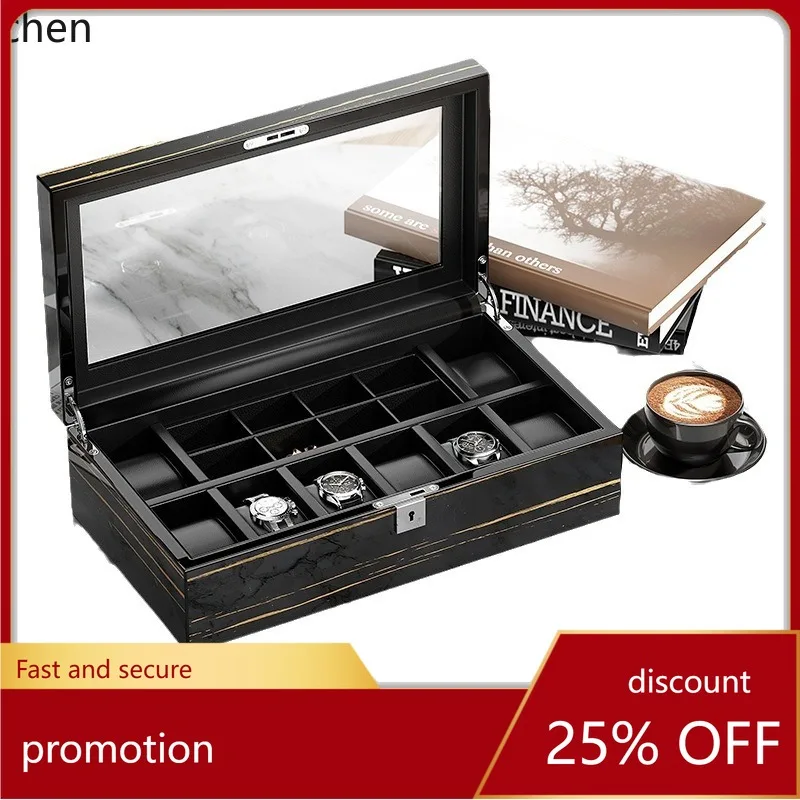 

ZML textured watch storage box, high-gloss lacquer, multi-position display, 8-slot watch box, jewelry and watch accessories