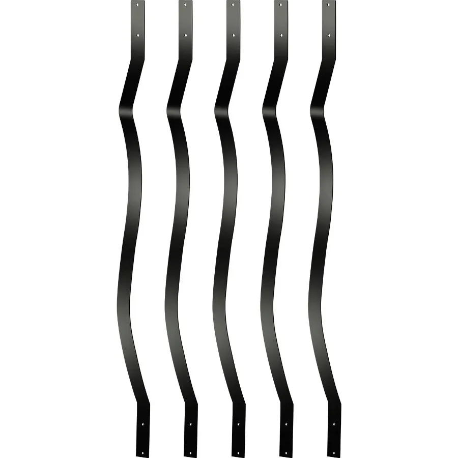 

Deck Balusters 61 Pack Metal Deck Spindles 29.5x1 Staircase Baluster with Screws Aluminum Alloy Deck Railing for Wood and Comp