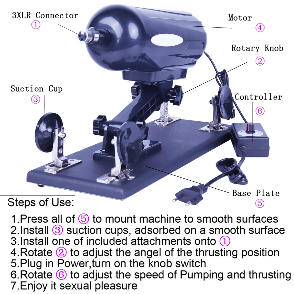 DTSUDU Sex Machine Thrusting Love Machine Automatic Telescopic vibrator with Different Dildo Attachments Toys Sex Product