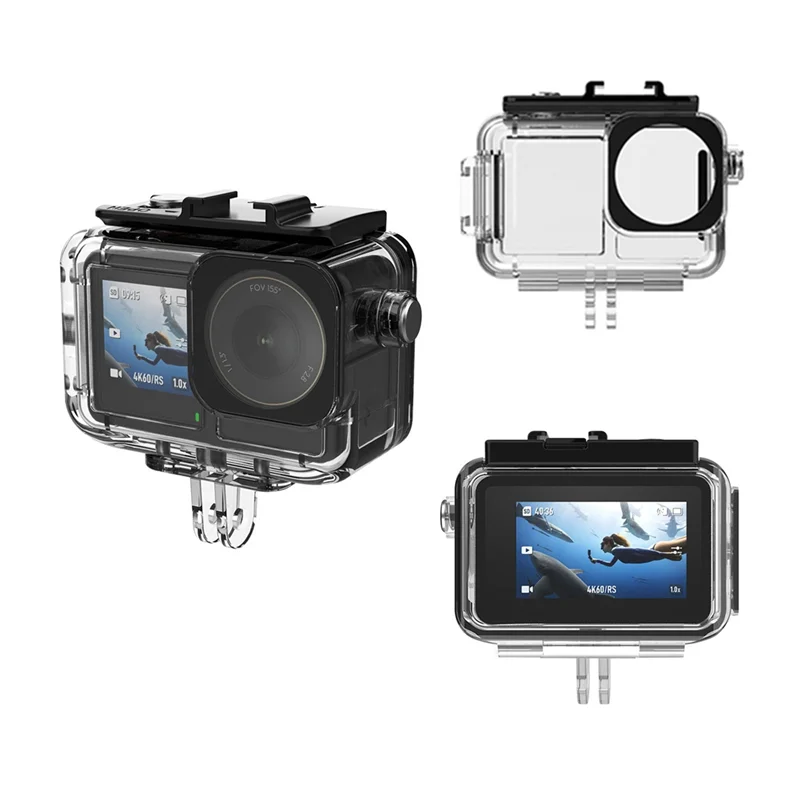 【HOME-TOOLS!】45M Depth Camera Waterproof Case Underwater Diving Housing For DJI OSMO Action 3 4 5 Pro Camera