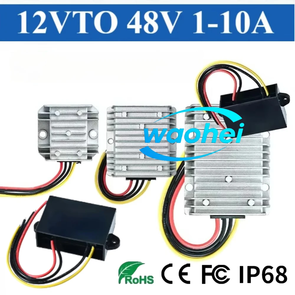 12V to 48V 3A 5A 6A 10A Step Up DC Power Converter Charger Voltage 12 Volt to 48 Volt Regulator Boost Power Supply Module Car CE