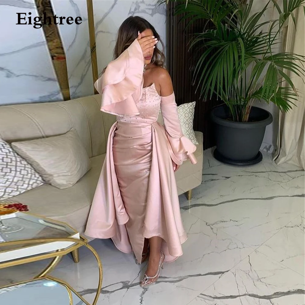 

Eightreeg Pink Saudi Arabia Evening Dresses Beadings 2024 Stain Formal Robes De Soirée Vestidos De Gala Custom Made Plus Size