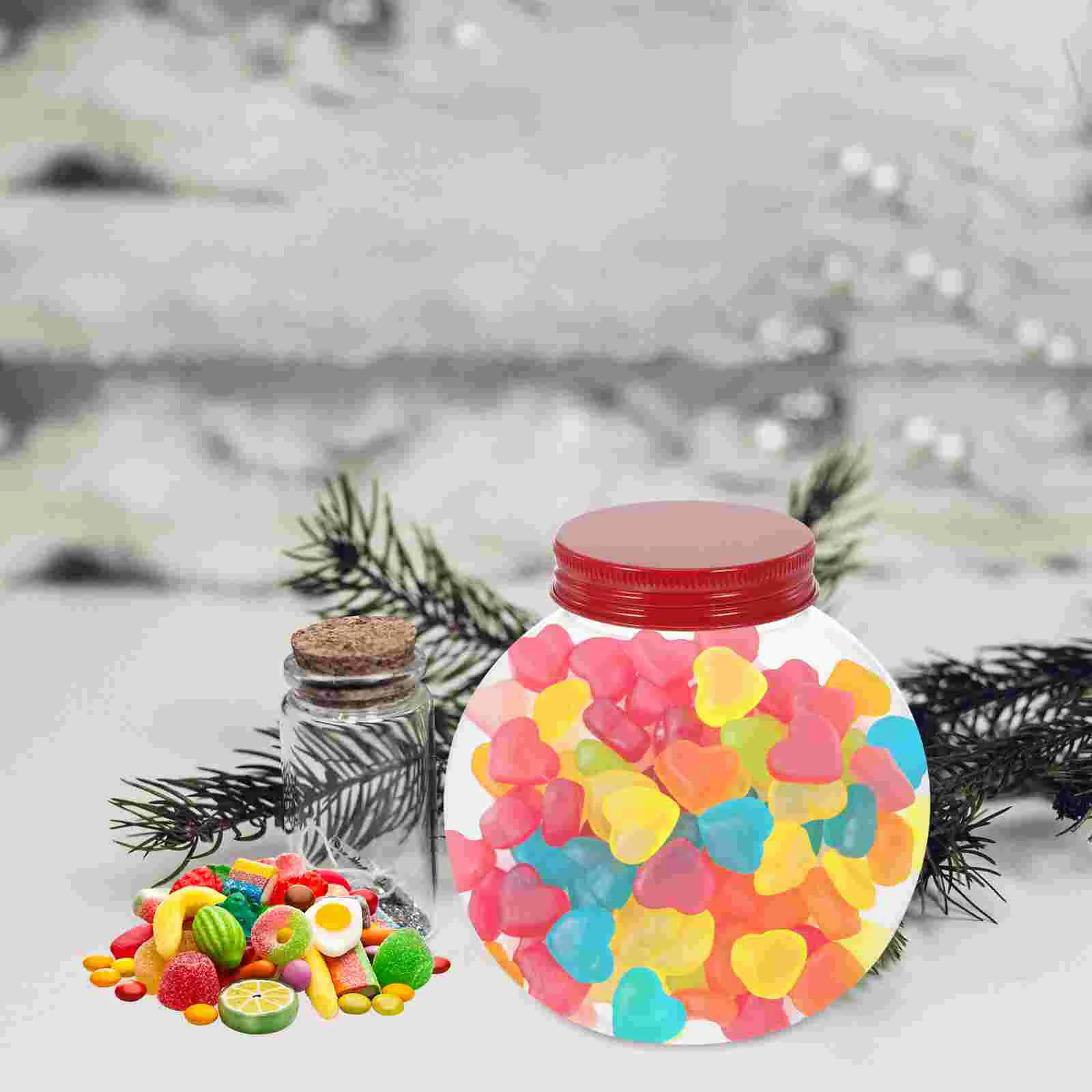 5 Pcs Christmas Candy Jar Party Supplies Ball Shaped Juice Bottles Xmas Container Storage Halloween Dish