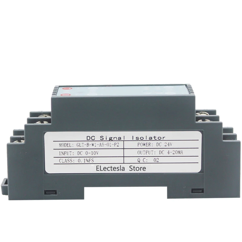 DC Current Measurement Voltage Current Converter Input 4-20mA/±2000V/±10A Output 0-5V/10V Multiple Signal Isolator