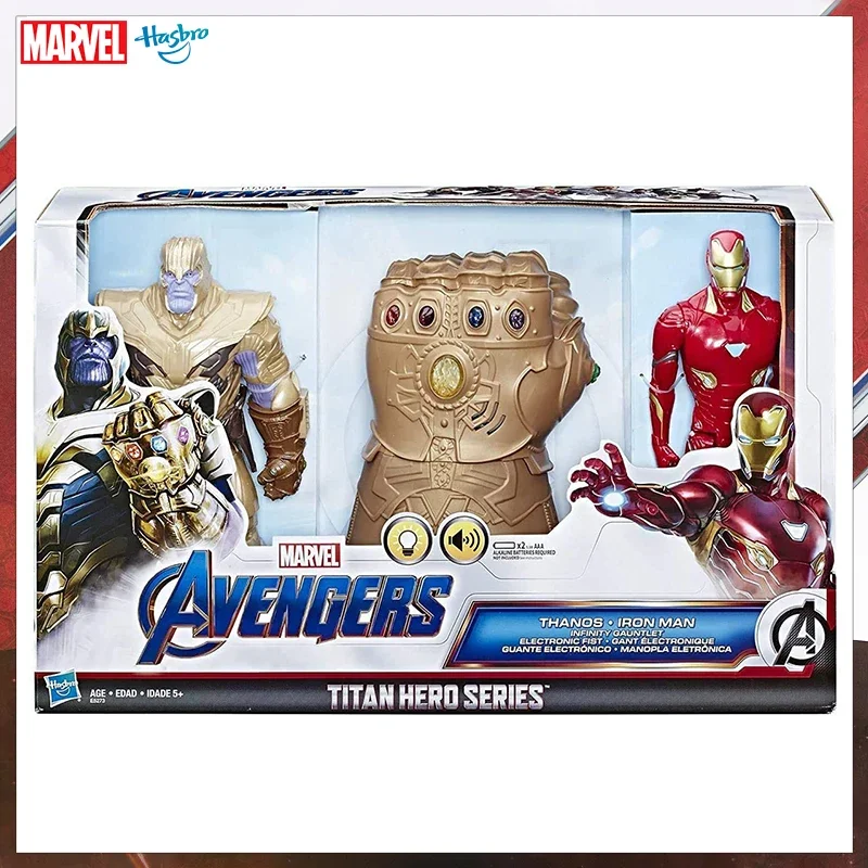 

Marvel Avengers: Endgame - Infinity Gauntlet Electronic Fist with Thanos and Iron Man Action Figures E5273