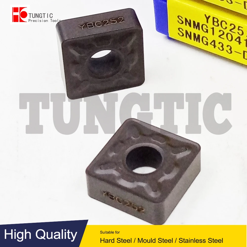 SNMG120412-DM YBC252 SNMG433-DM SNMG 120412 ZCC CNC General Turning Inserts Carbide Lathe Cutter For CNC Steel