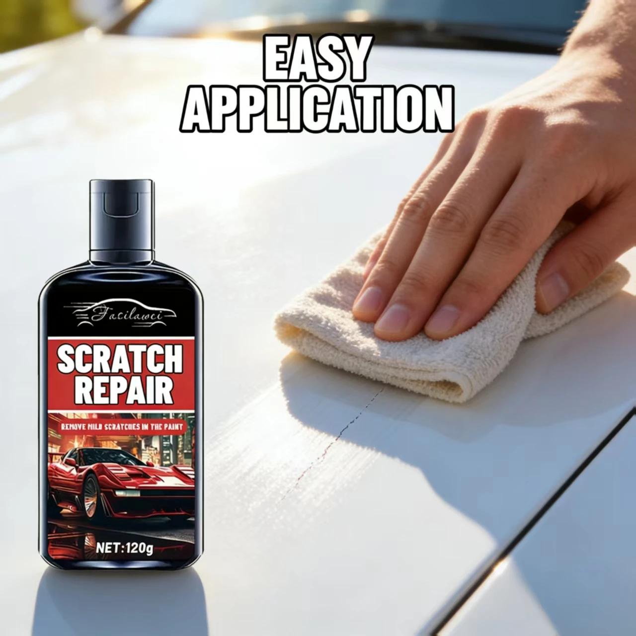

Facilawei 120g Car Scratch Repair Paste For BNM - Remove Mild Paint Scratches, Auto Paint Repair Polishing Agent, Car Care Maint