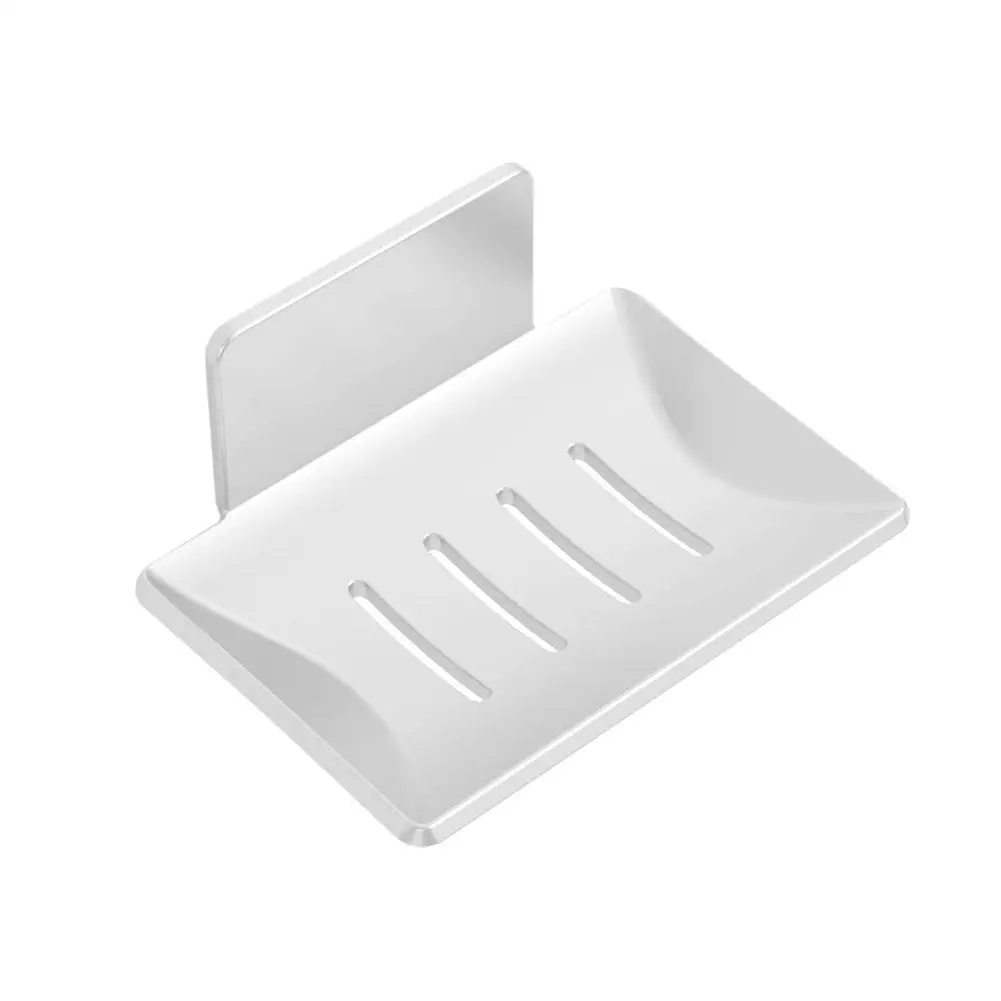 Wall-mounted Soap Box Perforation-free With Drainage Tray Drain Storage Storage Rack Soap Bathroom Box Toilet Household K3K4