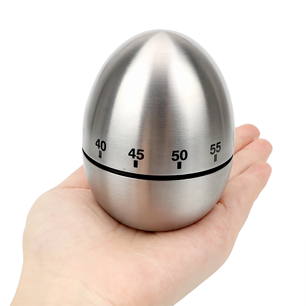 

Cooking Tools Stainless Steel Kitchen Timer Egg 60 Minutes Mechanical Alarm Time Clock Counting