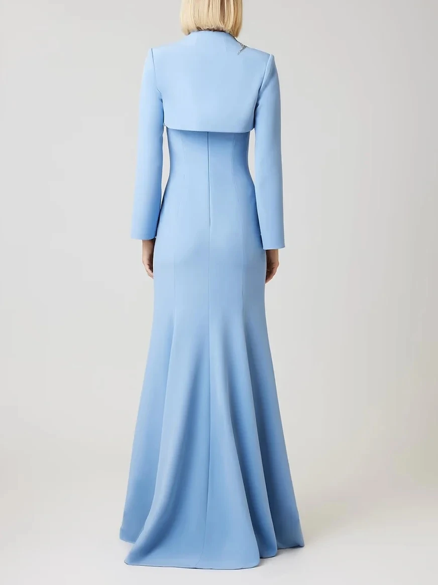 Elegante Abendkleider für Damen, maßgeschneidertes trägerloses A-Linien-Bodenlanges Ballkleid mit modischem Kristall-Partykleid, Neu 2026