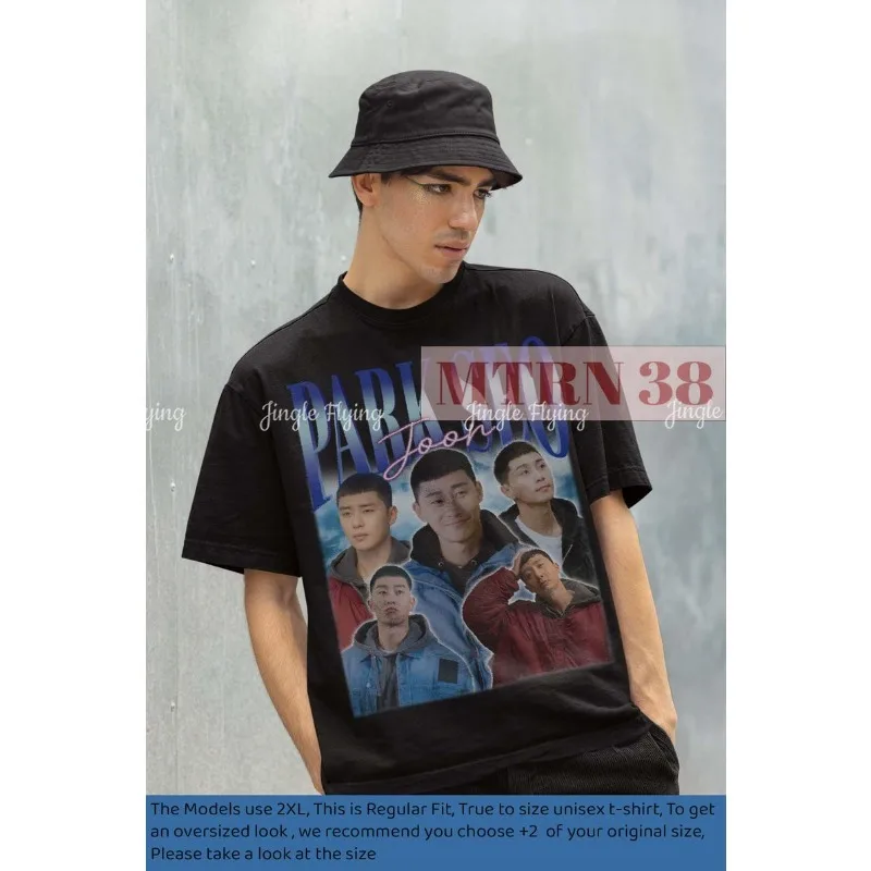 Футболка Park Seo Joon Подарочная футболка Рубашка Ретро Футболки Kdrama