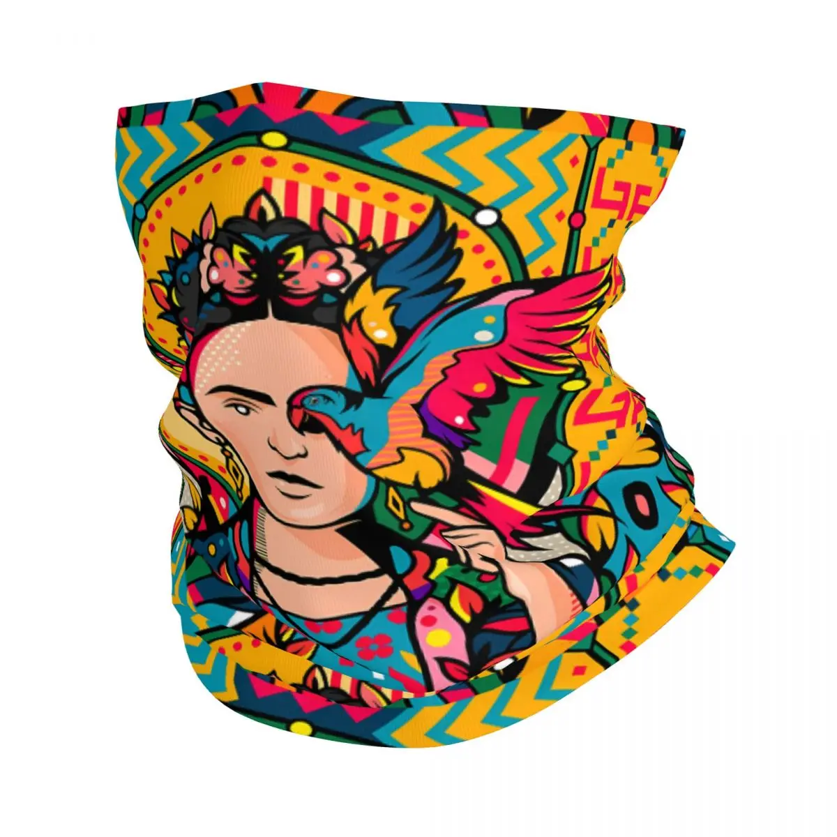 Artistic Features Scarf Neckerchief Neck Face Mask Polyester