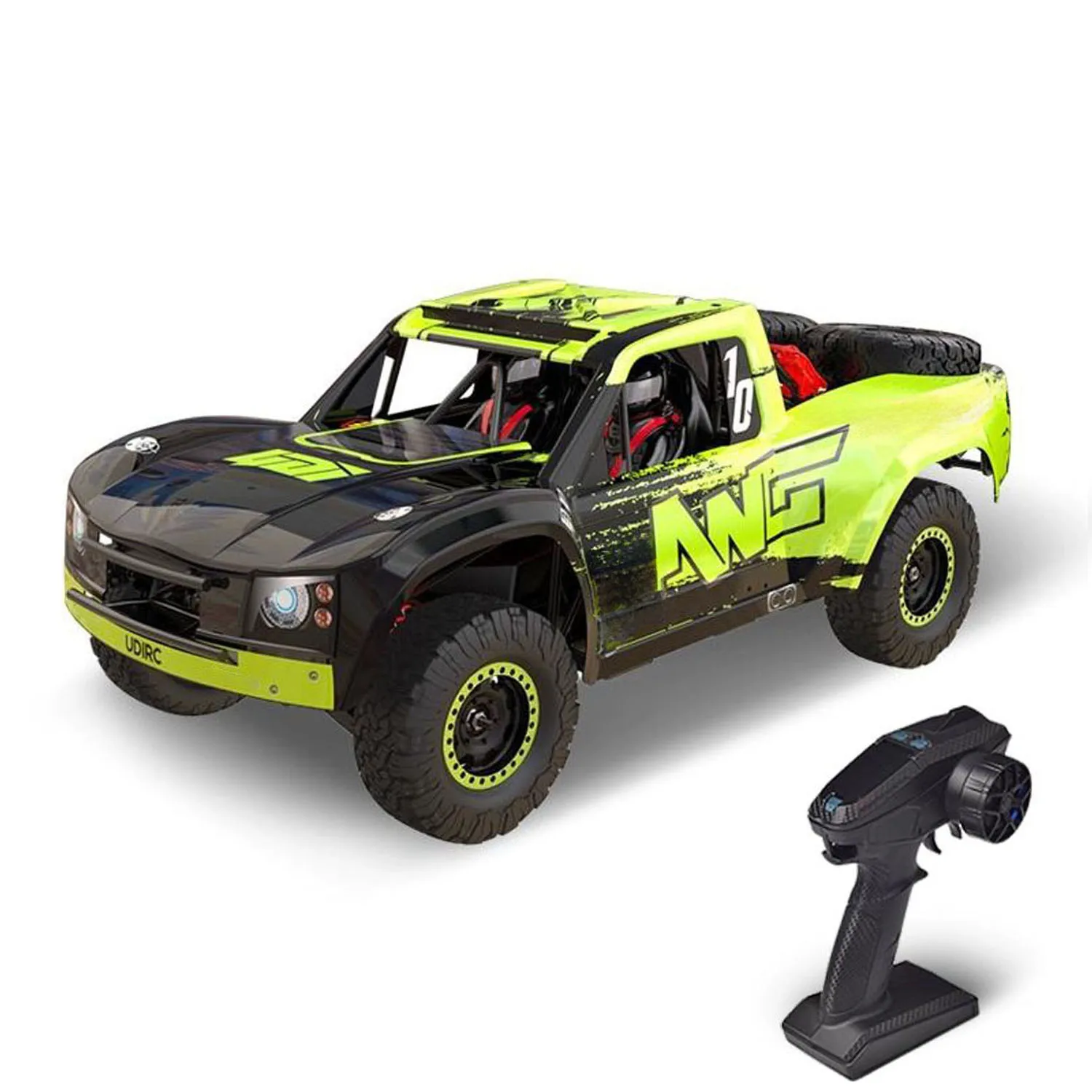 

UdiRC UD1002 RC Desert Truck 2700KV Бесщеточный двигатель 1/10 2,4G 4x4 Пульт дистанционного управления Вездеход Внедорожник 60A ESC Батарея