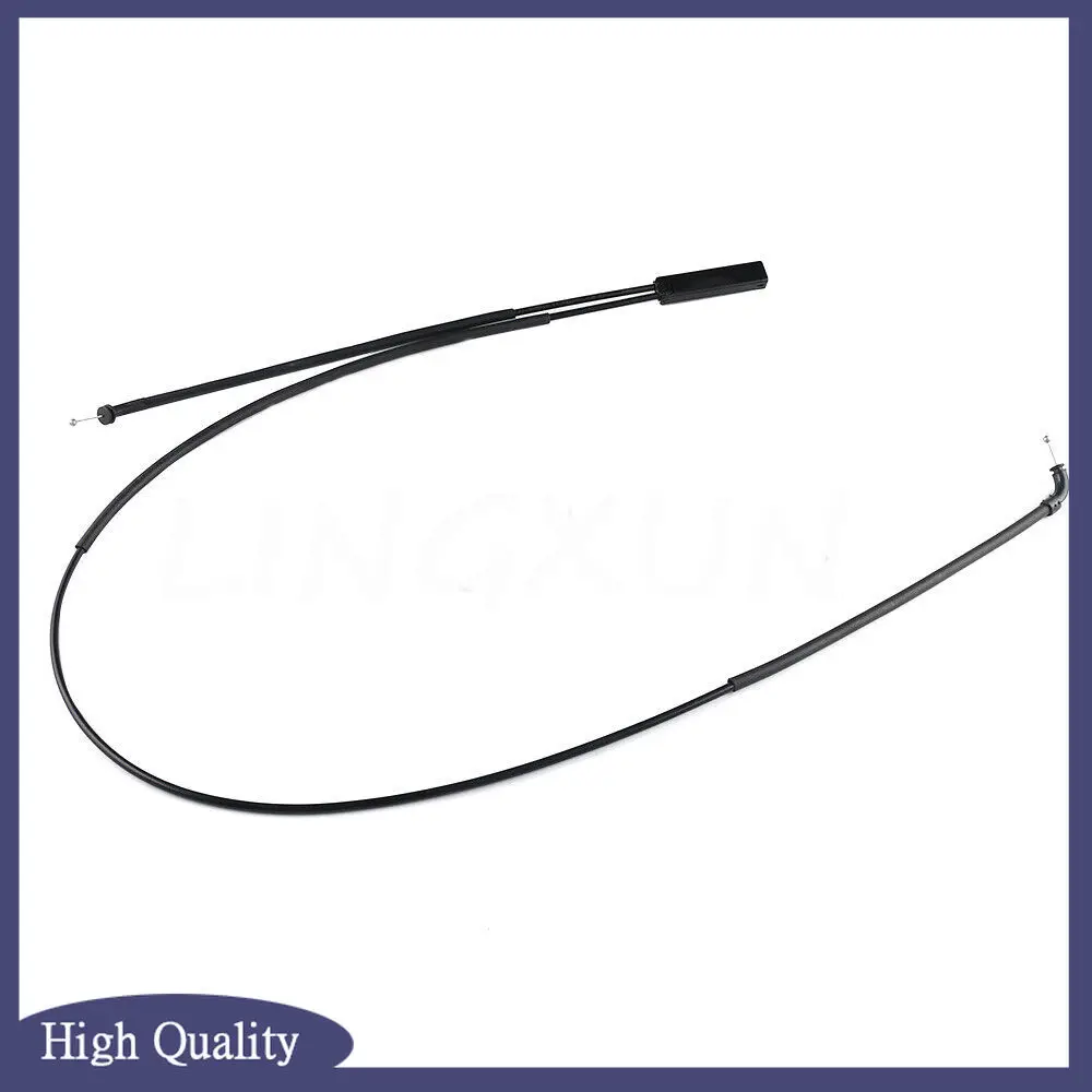 New Black Front Section Engine Hood Lock Latch Release Cable Fit For 2007-2014 BMW X5 E70 51237184456