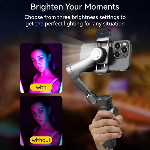 Imagen 2 del producto AOCHUAN Smart XPro Ai Smartphone estabilizador de cardán de 3 ejes para iphone y teléfono Android estabilizador de grabación de vídeo seguimiento facial