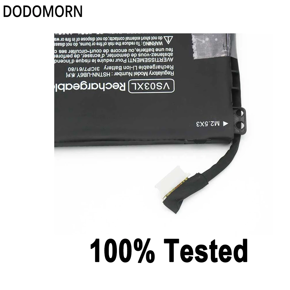 DODOMORN Nouvelle Batterie VS03XL Pour HP Envy 15-AS 15-AS014WM 849047-541 HSTNN-UB6Y 849047-541 849313-850 Tablette 11.55V 52wh