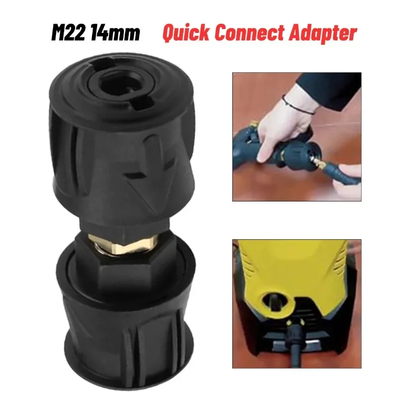 

High Pressure Quick-Fitting For Power Washer Hose Extension Connector Compatible For Karcher Hose M22 14mm Female Fitting