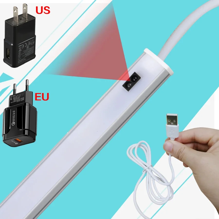 1pc Sensor Sensing Hand Sweeping Smart LED Light Energy Saving Light For Wardrobe Stairs Pantry Cabinet Bowl Cabinet Bed Locker