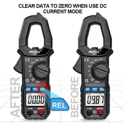 Mestek CM87D Digital Clamp Meter 600A AC DC Current Clamp Backlight NCV Voltmeter Ammeter with Data Zero Clamp Meter DC Current