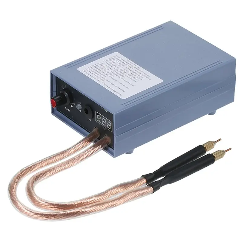 AC23-Spot Welder 5000W High Power Handheld Welding Machine Portable 0-800A Current EU Plug