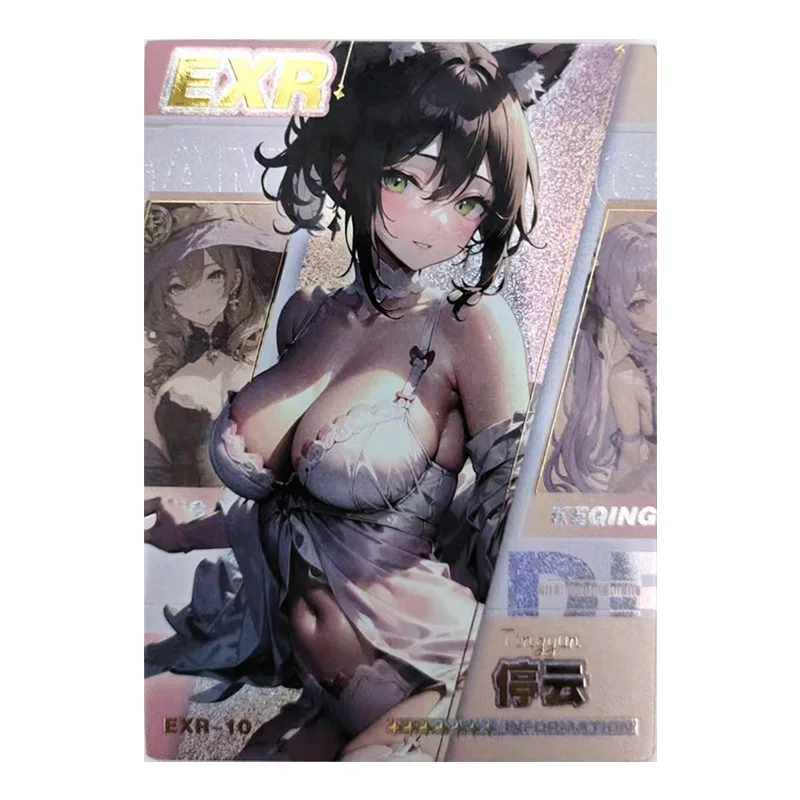 Anime Goddess Story Rare Limited Edition EXR Flash Cards Keqing March 7th Tingyun Toys for boys Collectible Cards Birthday Gifts