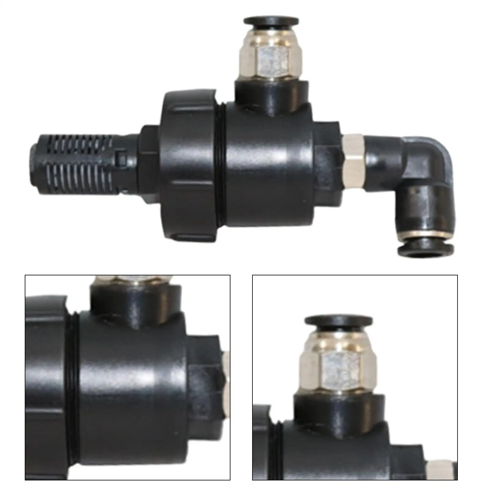 Pneumatic Quick Exhaust Air Flow Control Valves Black Stable Plastic Component for Tire Removal Accessories