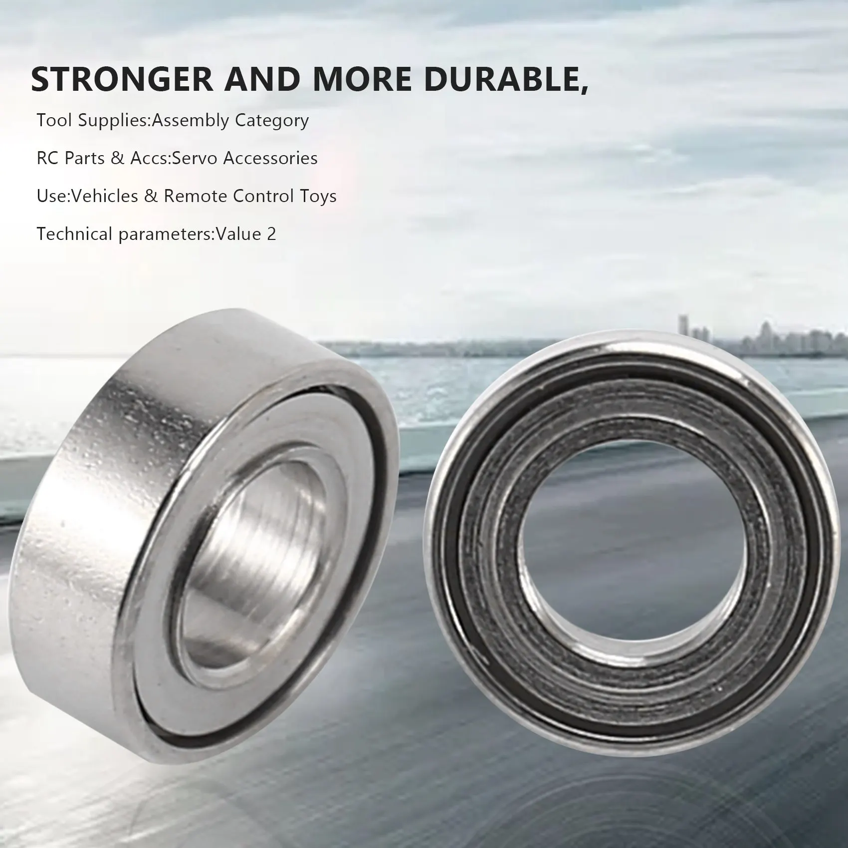 تحمل الصلب ل WPL RC سيارة ، قطع الغيار ، ترقية الملحقات ، C14 ، C24 ، C34 ، C44 ، MN D90 ، MN-90 ، MN99S ، 3x6x2 مللي متر ، 12 قطعة