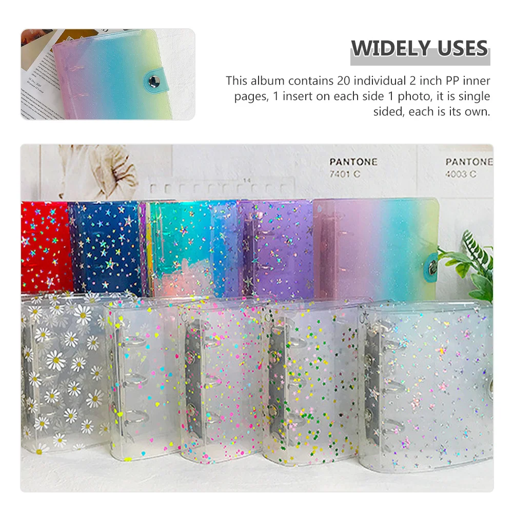 

Mini Photo Album Small 2 Inch Single Sided Pages PVC PP Material Travel Portable Picture Book DIY Gift