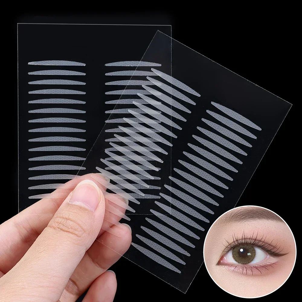 Eyelid Tape Sticker Invisible Double Fold Eyelid Lace Paste Clear Long and Thin Stickers for Eyelid Natural Eye Tape Makeup Tool