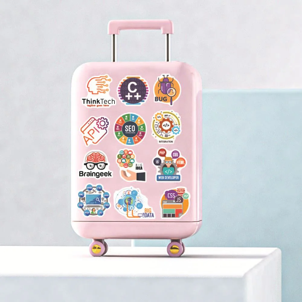 10/30/50pcs Cartoon Programming Cool Stickers Software Programmer Decals DIY Laptop Phone Notebook PC Graffiti Sticker for Kids