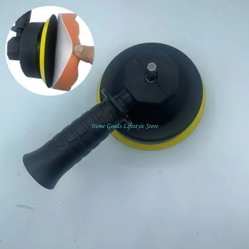 

E74E 5'' Car Electric Polisher with Sponges Wool Bonnets Pads Power Tool Waxing