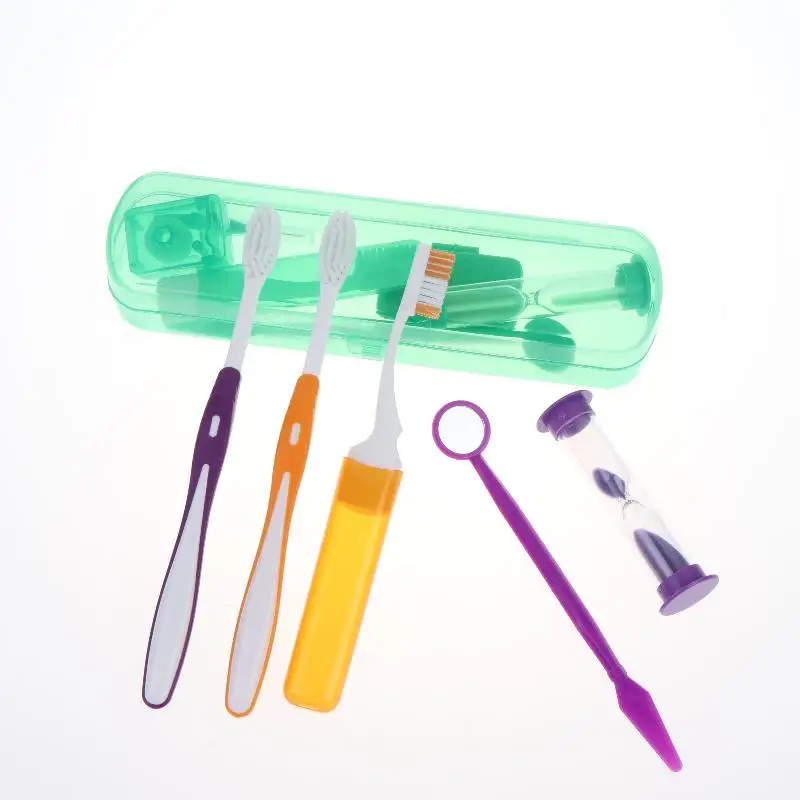8Pcs/set Oral Cleaning Care Dental Teeth Care Kits Whitening Tool Portable Outdoor Suit Interdental Brush Oral Care