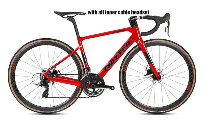 Twitter-Carbon Road Bike Frame, R6, 700C, 28C, Disc Brake, Thru Axle, 12x142mm, Aero Racing Bicycle, BB386x46 EU/US Stock DPD