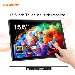 15.6 inch Touch Monitor FHD 1920*1080 Screen Display HDMI DVI VGA 75*75 VESA Type-C As Working Second Extend Touchscreen Monitor