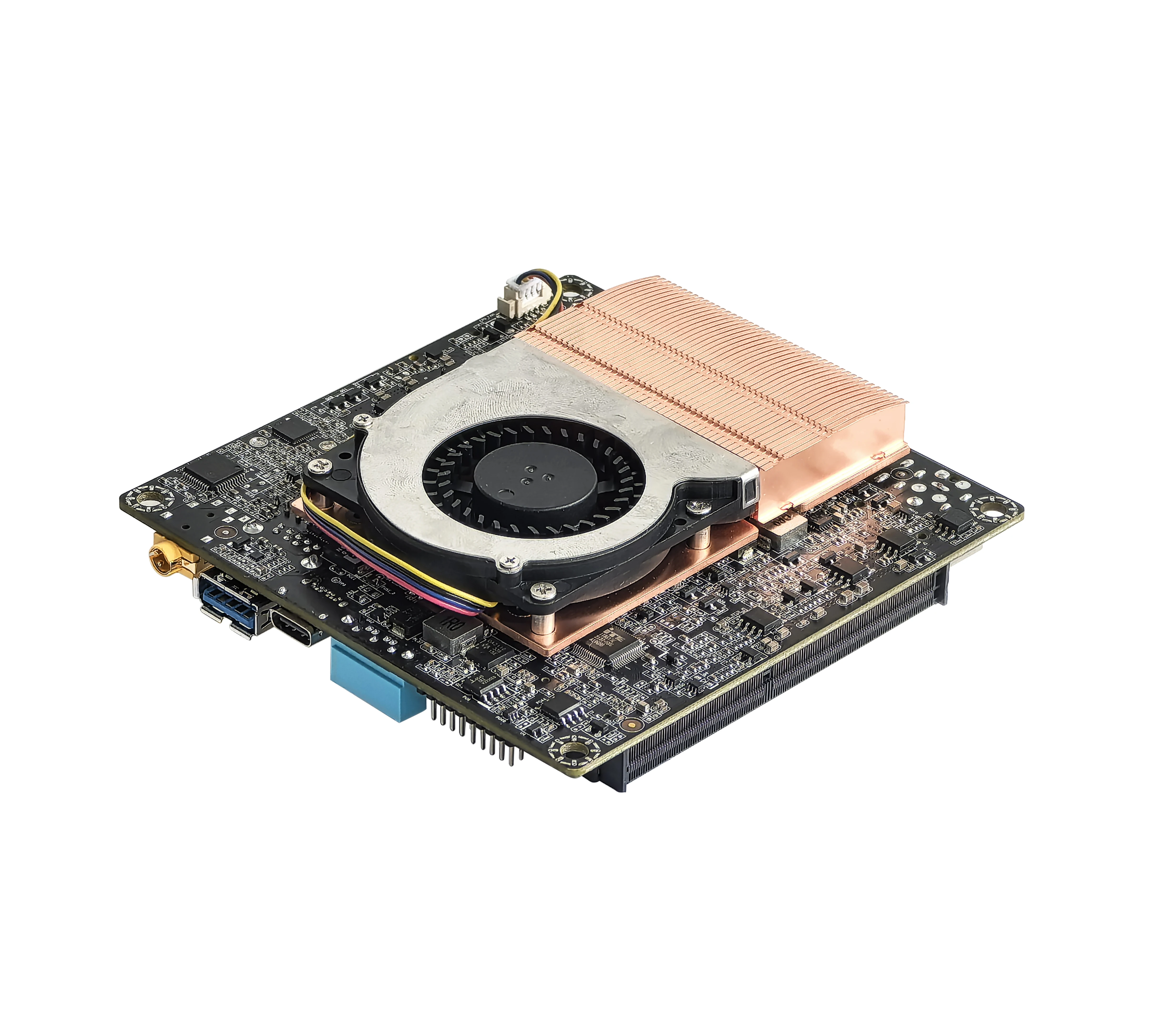 Scheda madre 2025 NUC10U 100 * 100mm con CPU i3i5i7 di decima generazione DDR4 RAM MSATA 4K Mini-DP Tipo -C Scheda computer più piccola