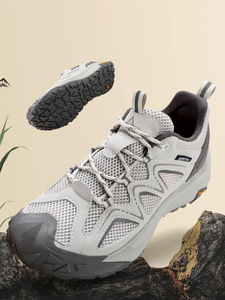 Humtto Outdoor Wandelschoenen Mannen Anti-Slip Trekking Off-Road Bergbeklimmen Ademende Casual Schokabsorberende Sportschoenen