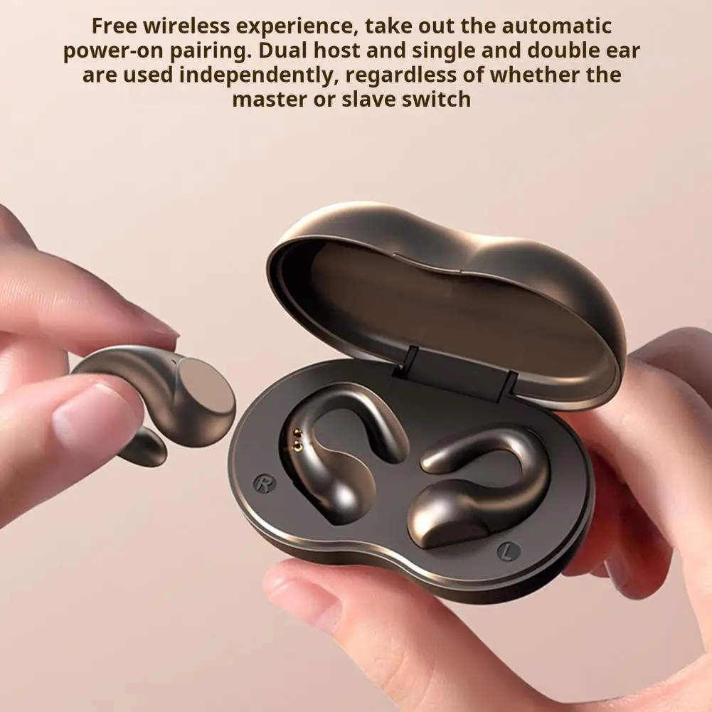 Bluetooth-compatible Earphone One-Button Control Auto Pairing Smart Digital Display Stereo Sound Wireless Gaming Earbuds with Ch