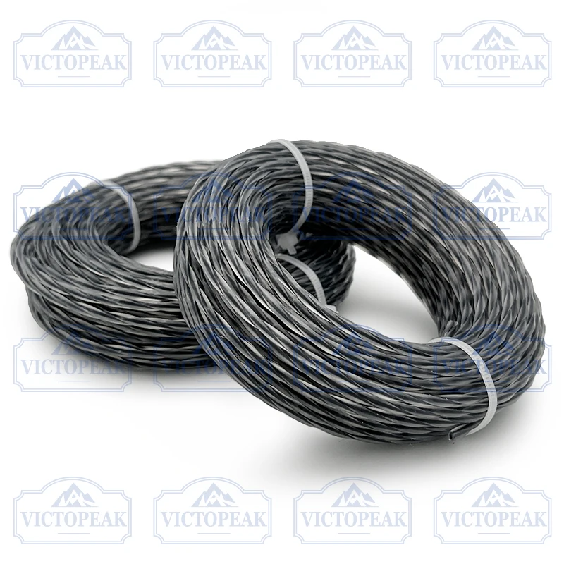 Garten Elektrowerkzeug Zubehör Gras Freischneider Teile Bicolor Twist 3,0 mm 15 m Trimmerfaden – Detail 3