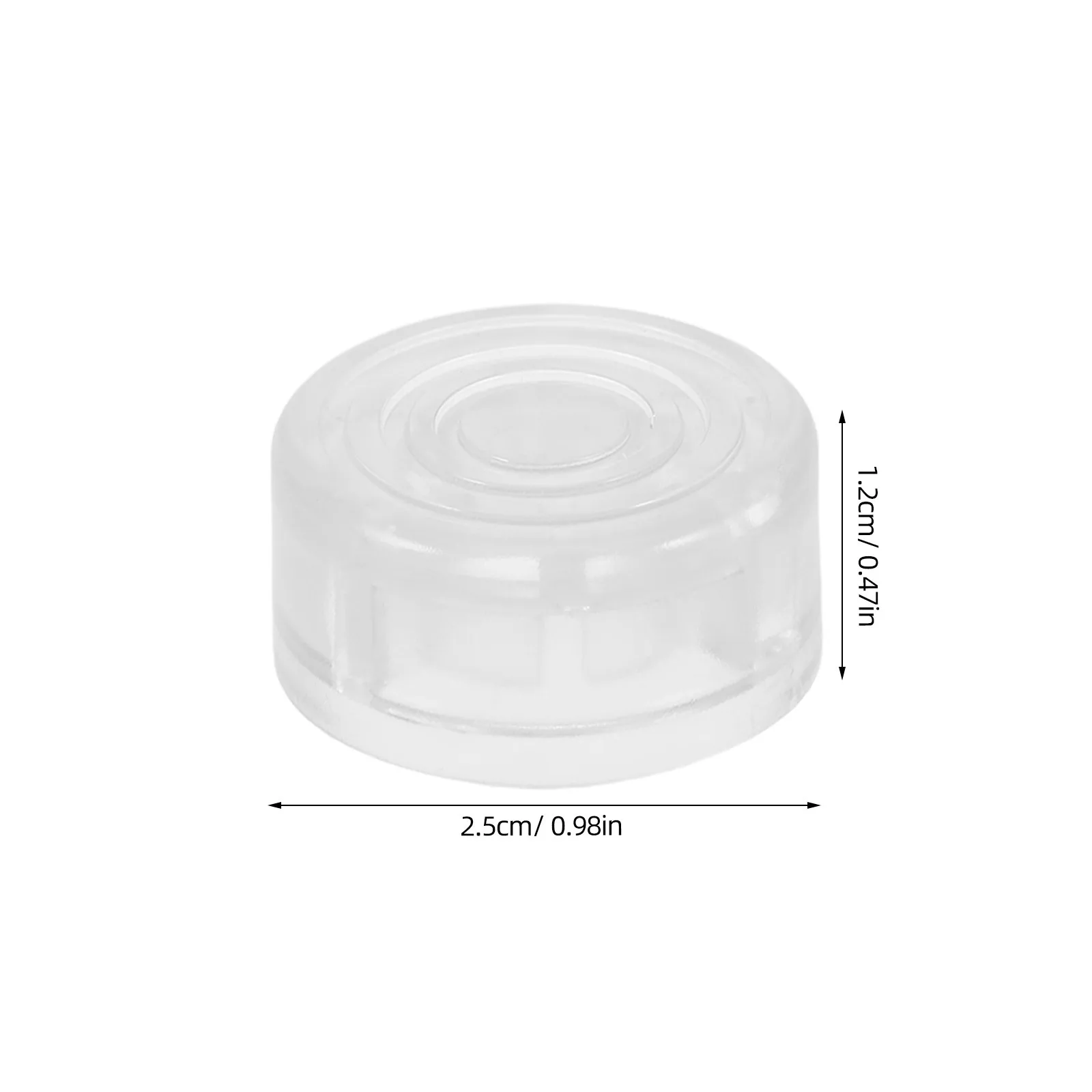 20Pcs Guitar Pedal Footswitch Cap Transparent Durable Protective Covers for Guitar Effect Pedal Buttons Footswitch Cap
