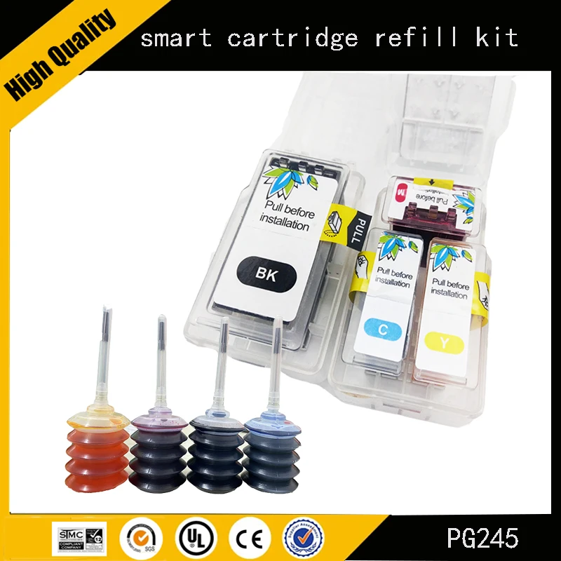 

Einkshop PG245 CL246 Smart Cartridge Refill Kit for Canon PG-245 245 CL 246 IP2820 MG2420 MG2520 MG2525 MG2920 2924 MG3020