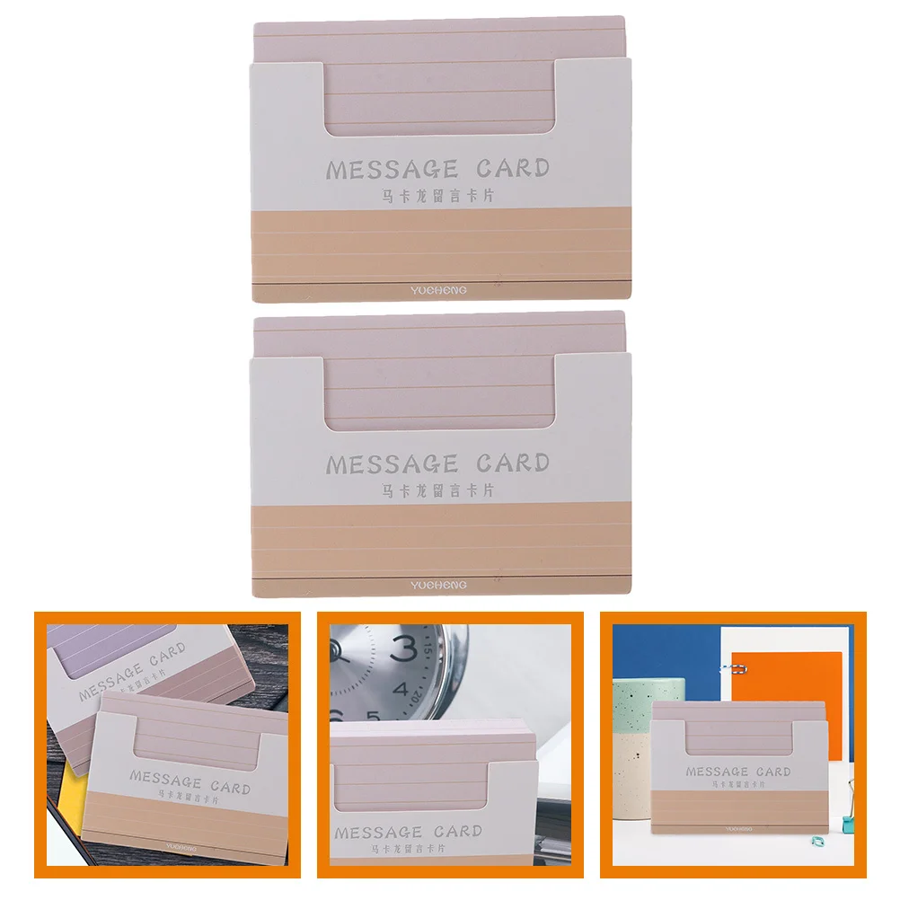 

2 Bags DIY Lined Blank Cards Writable Flash Note Cards Multi Message Accessories for Daily Use Planning