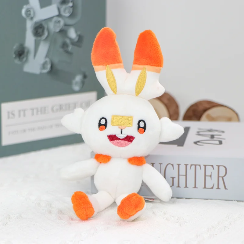 Original Potdemiel Piplup Gengar Schlüsselanhänger Plüschtiere Clefairy Slowpoke Jigglypuff Eevee Mimikyu Rowlet Anhänger Plüschpuppen – Detail 7