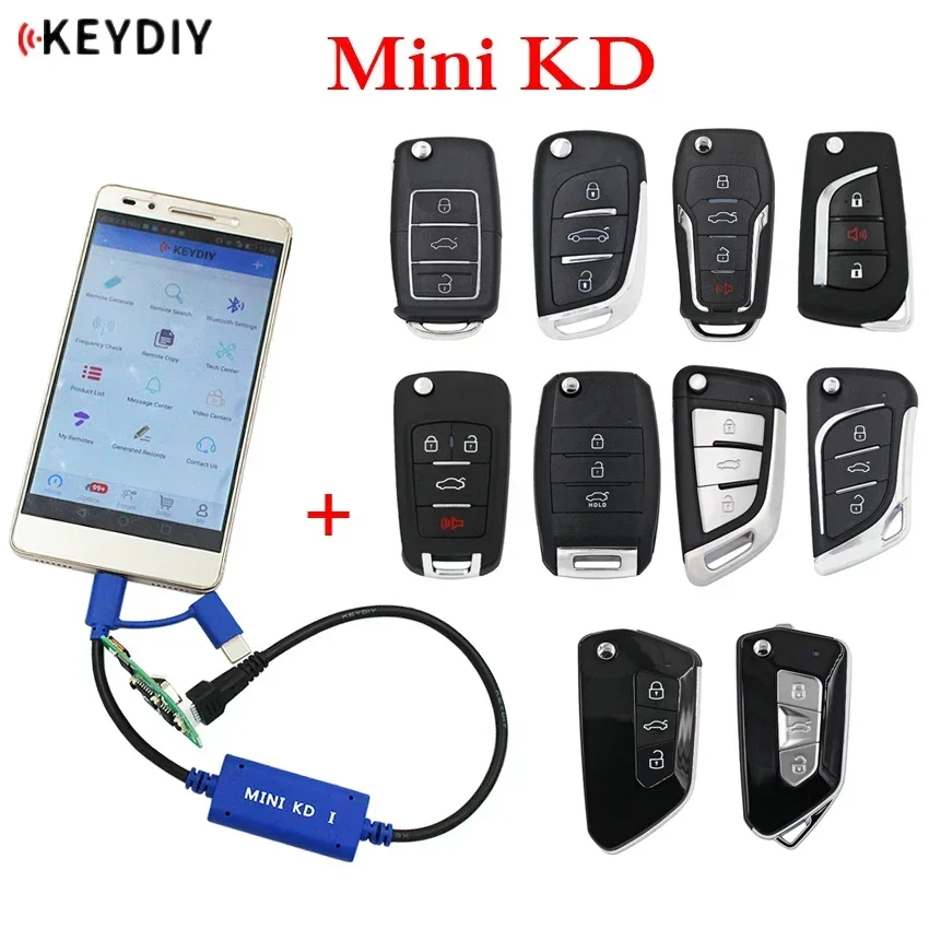 

KEYDIY Mini KD Key Generator Remotes Warehouse in Your Phone Make More Than 1000 Auto Similar KD900 Support Android